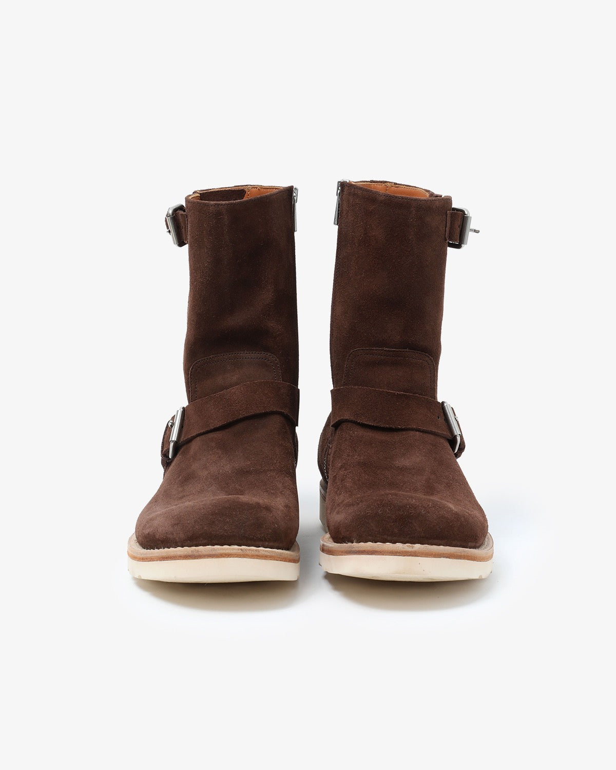 BIKER ZIP UP BOOTS COW LEATHER