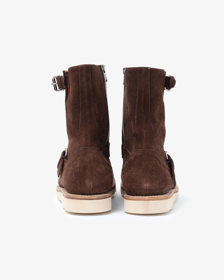 BIKER ZIP UP BOOTS COW LEATHER