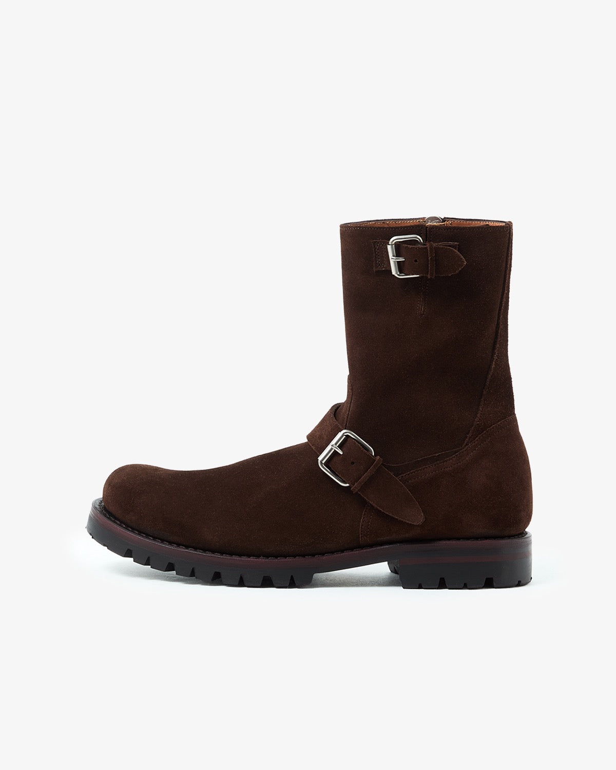 BIKER ZIP UP BOOTS COW LEATHER