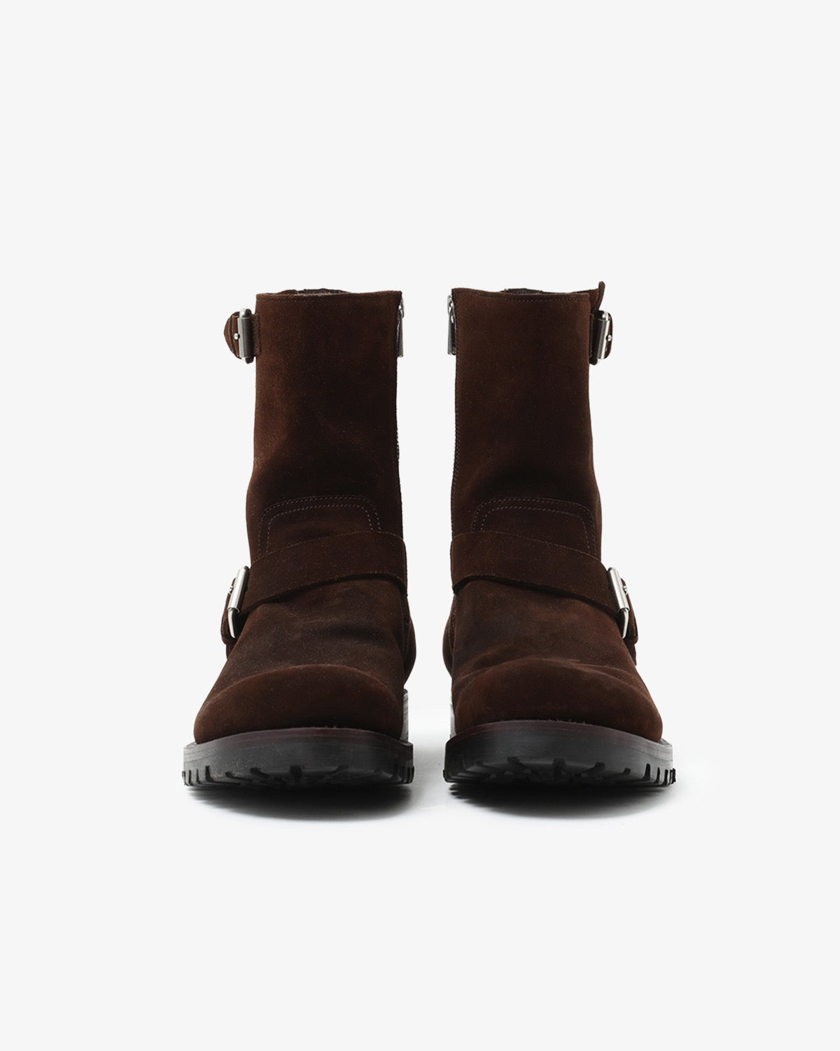 BIKER ZIP UP BOOTS COW LEATHER