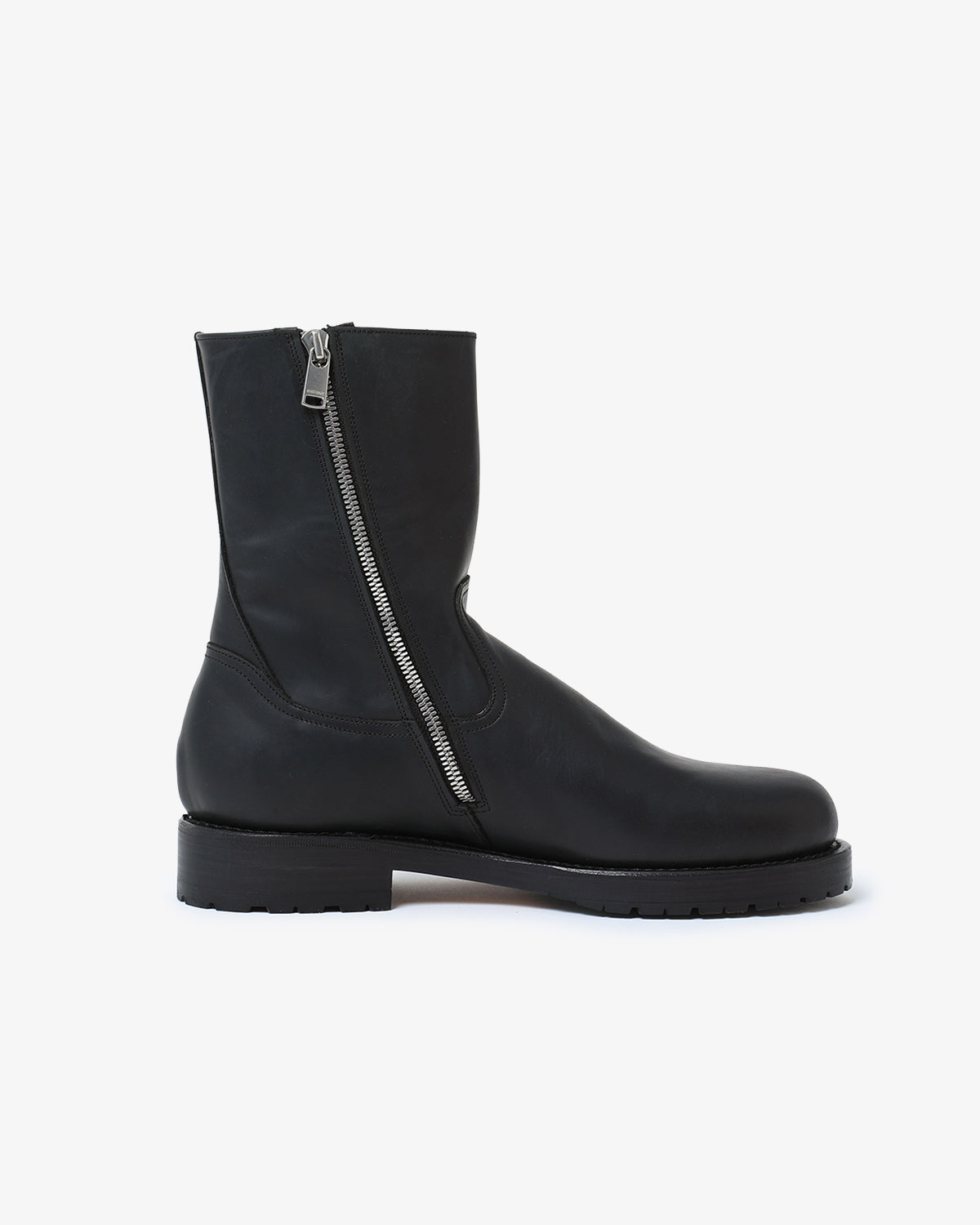 WORKER ZIP UP BOOTS COW LEATHER
