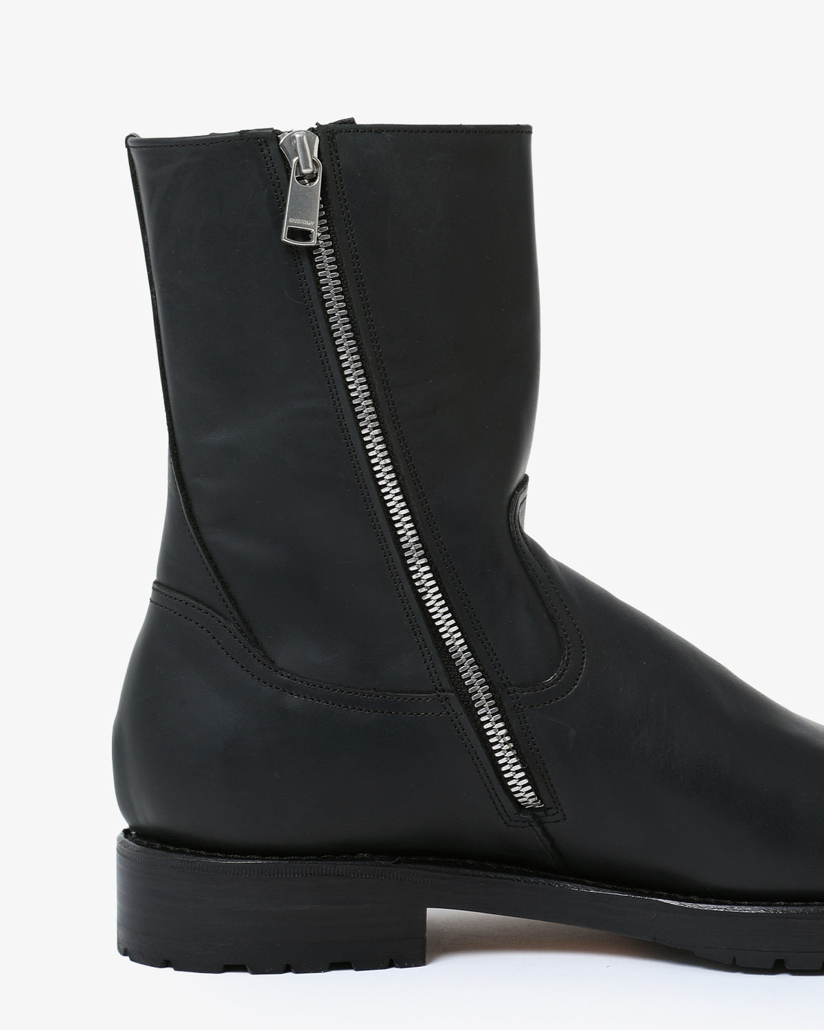 WORKER ZIP UP BOOTS COW LEATHER