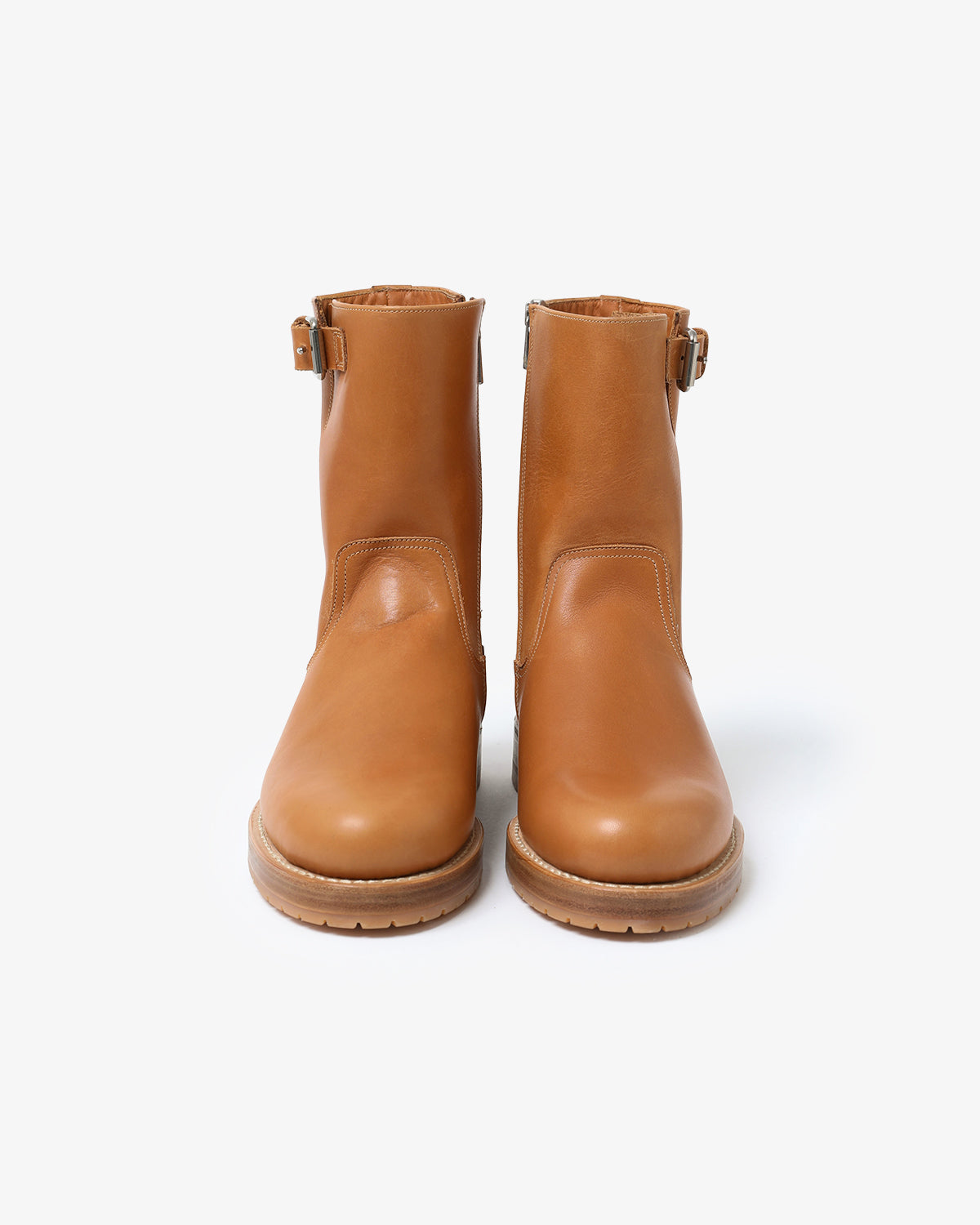 WORKER ZIP UP BOOTS COW LEATHER