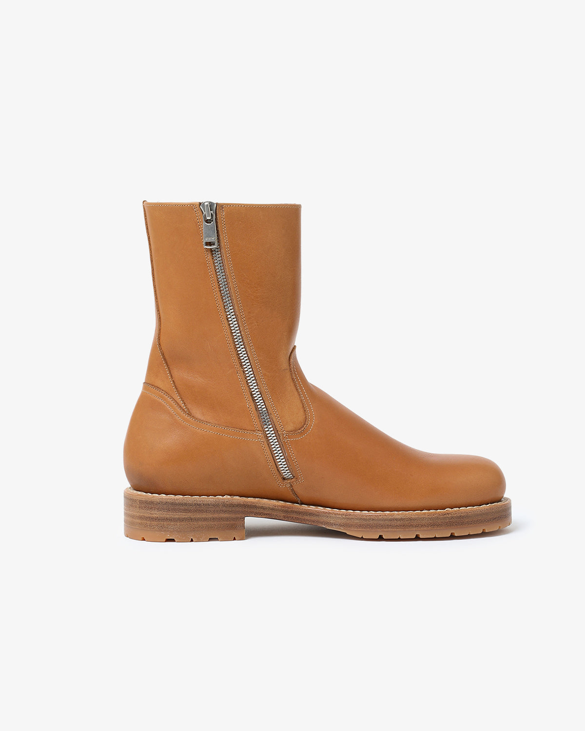 WORKER ZIP UP BOOTS COW LEATHER