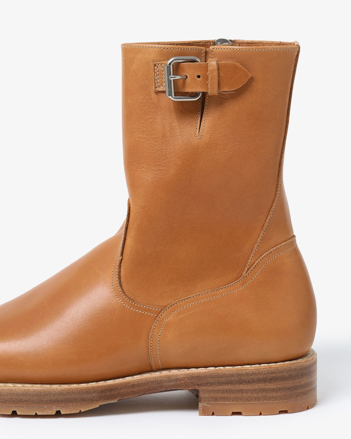 WORKER ZIP UP BOOTS COW LEATHER