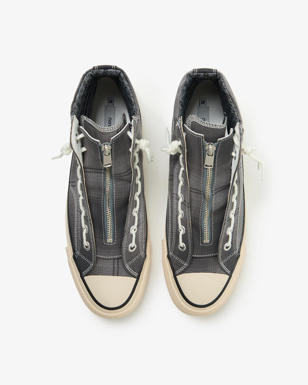 DWELLER TRAINER 2 HI COTTON TWILL OMBRE CHECK by Rafu WITH GORE-TEX