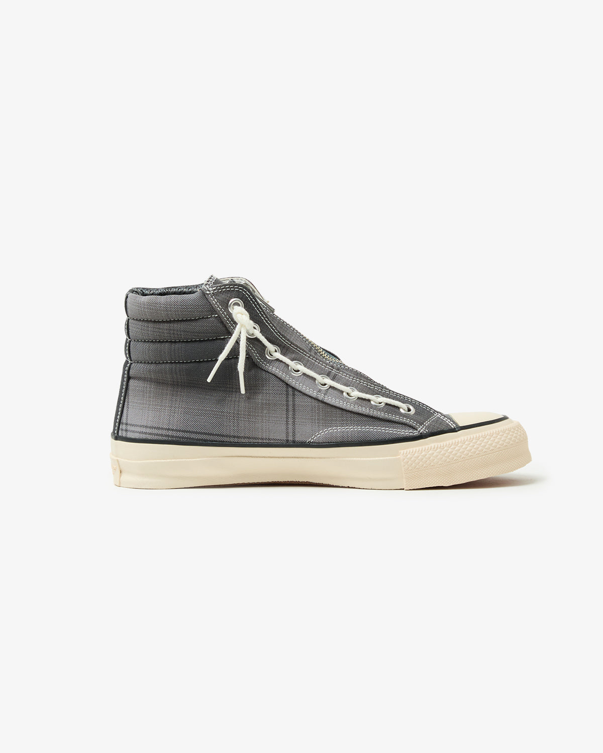 DWELLER TRAINER 2 HI COTTON TWILL OMBRE CHECK by Rafu WITH GORE-TEX