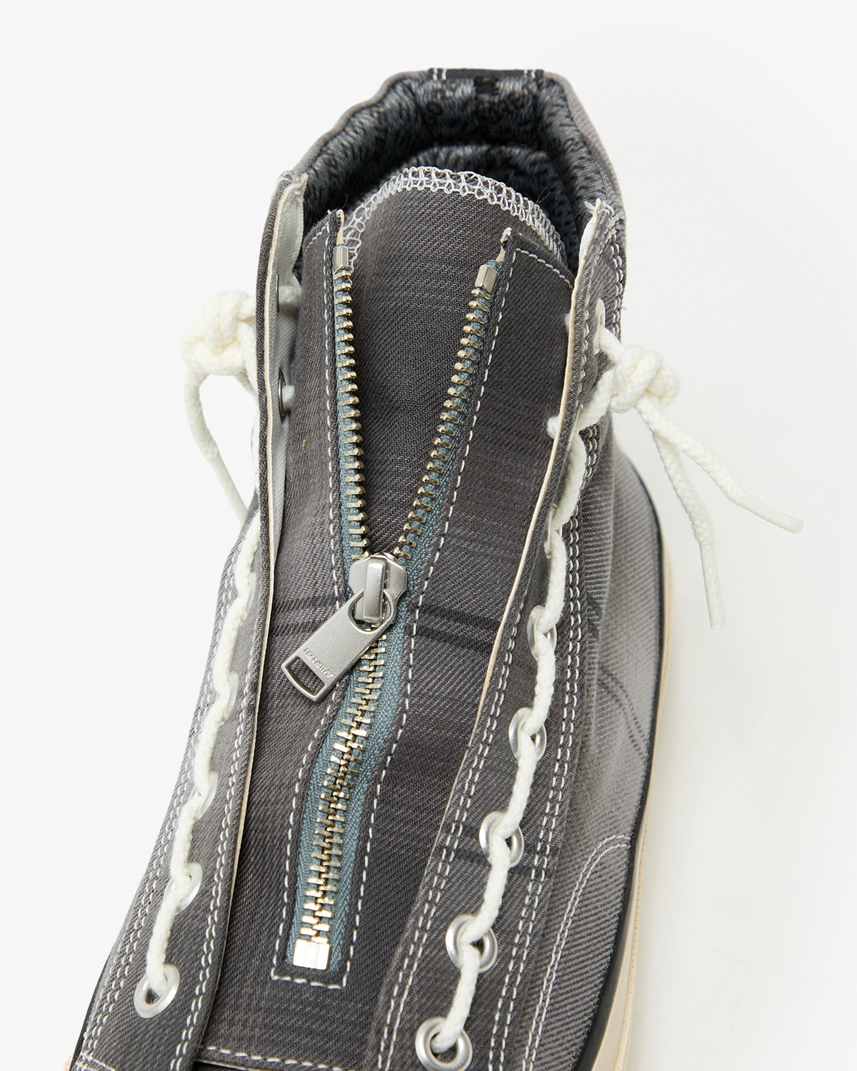 DWELLER TRAINER 2 HI COTTON TWILL OMBRE CHECK by Rafu WITH GORE-TEX
