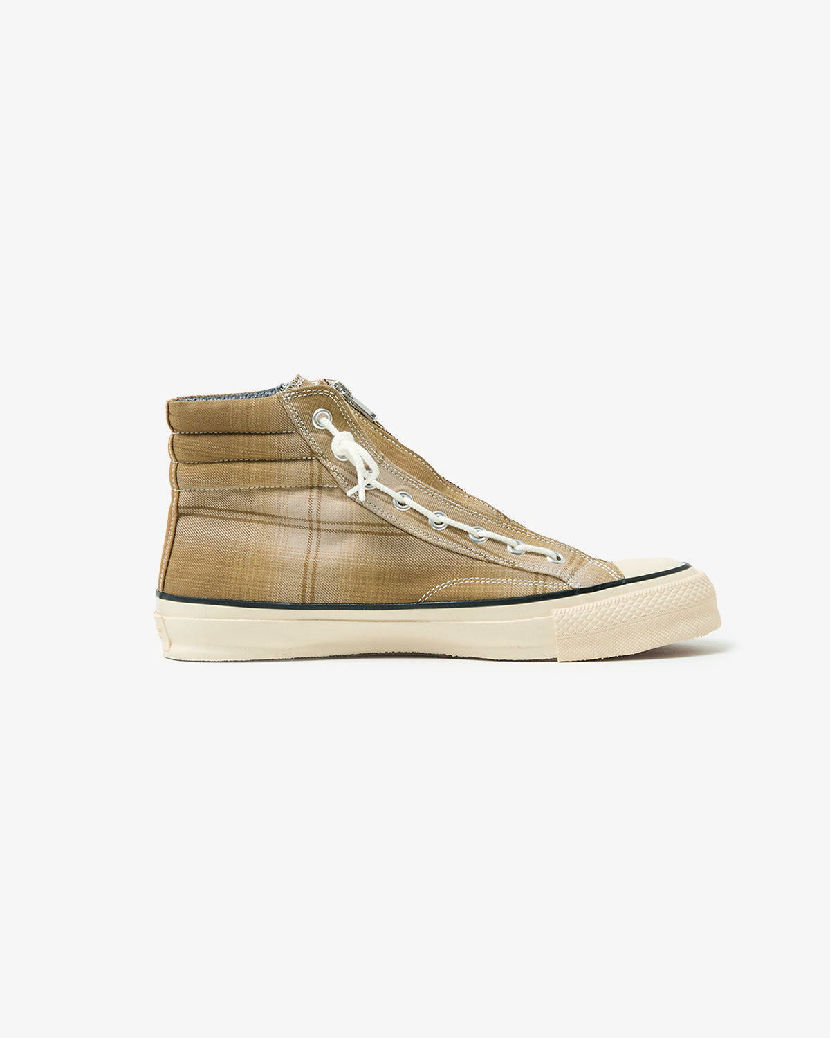 DWELLER TRAINER 2 HI COTTON TWILL OMBRE CHECK by Rafu WITH GORE-TEX