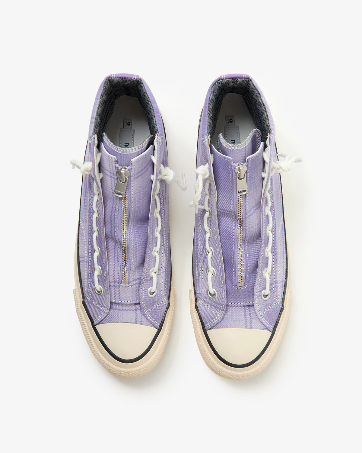 DWELLER TRAINER 2 HI COTTON TWILL OMBRE CHECK by Rafu WITH GORE-TEX