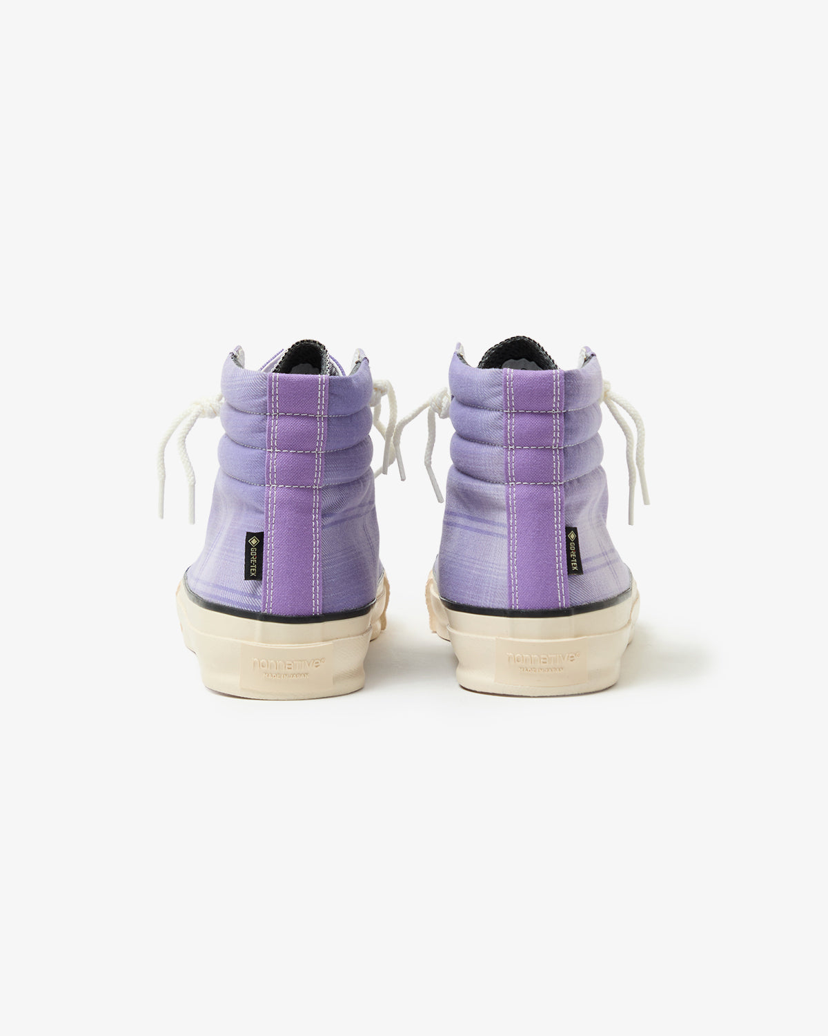 DWELLER TRAINER 2 HI COTTON TWILL OMBRE CHECK by Rafu WITH GORE-TEX
