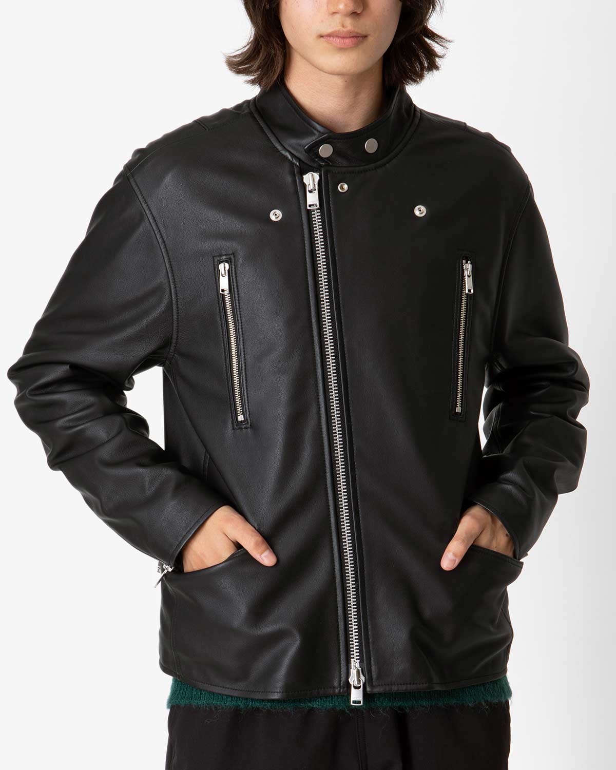 RIDER BLOUSON SHEEP LEATHER WITH GORE-TEX WINDSTOPPER