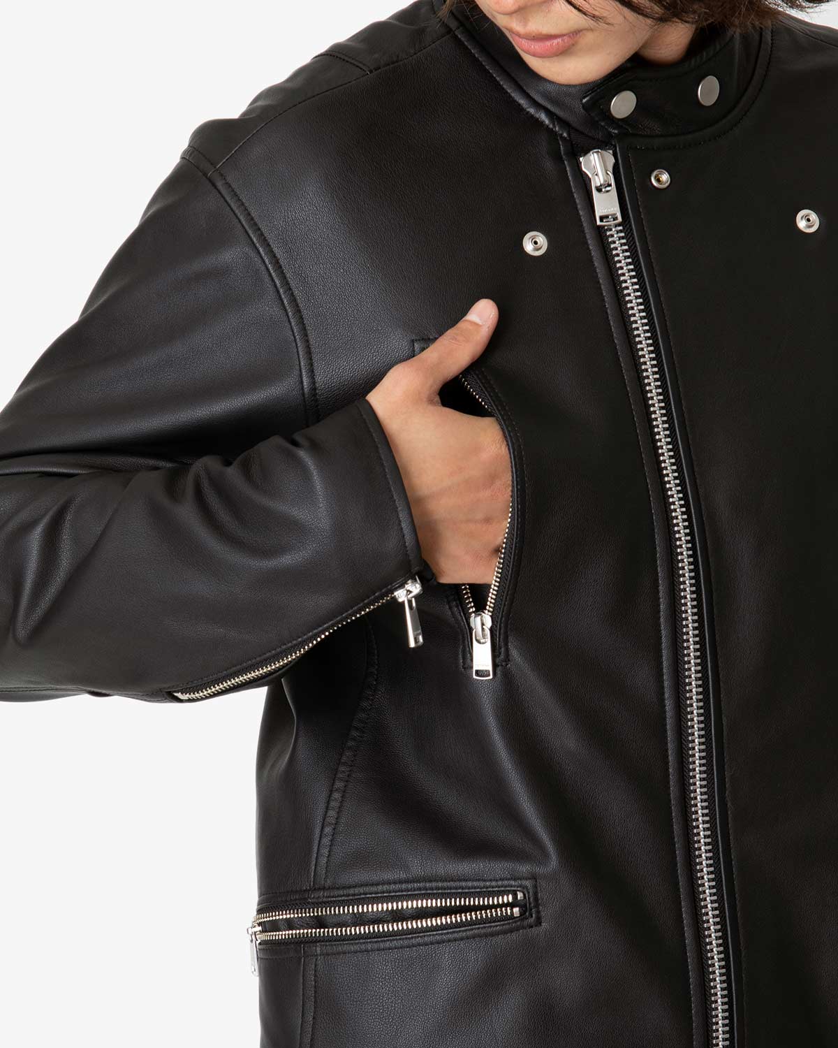 RIDER BLOUSON SHEEP LEATHER WITH GORE-TEX WINDSTOPPER