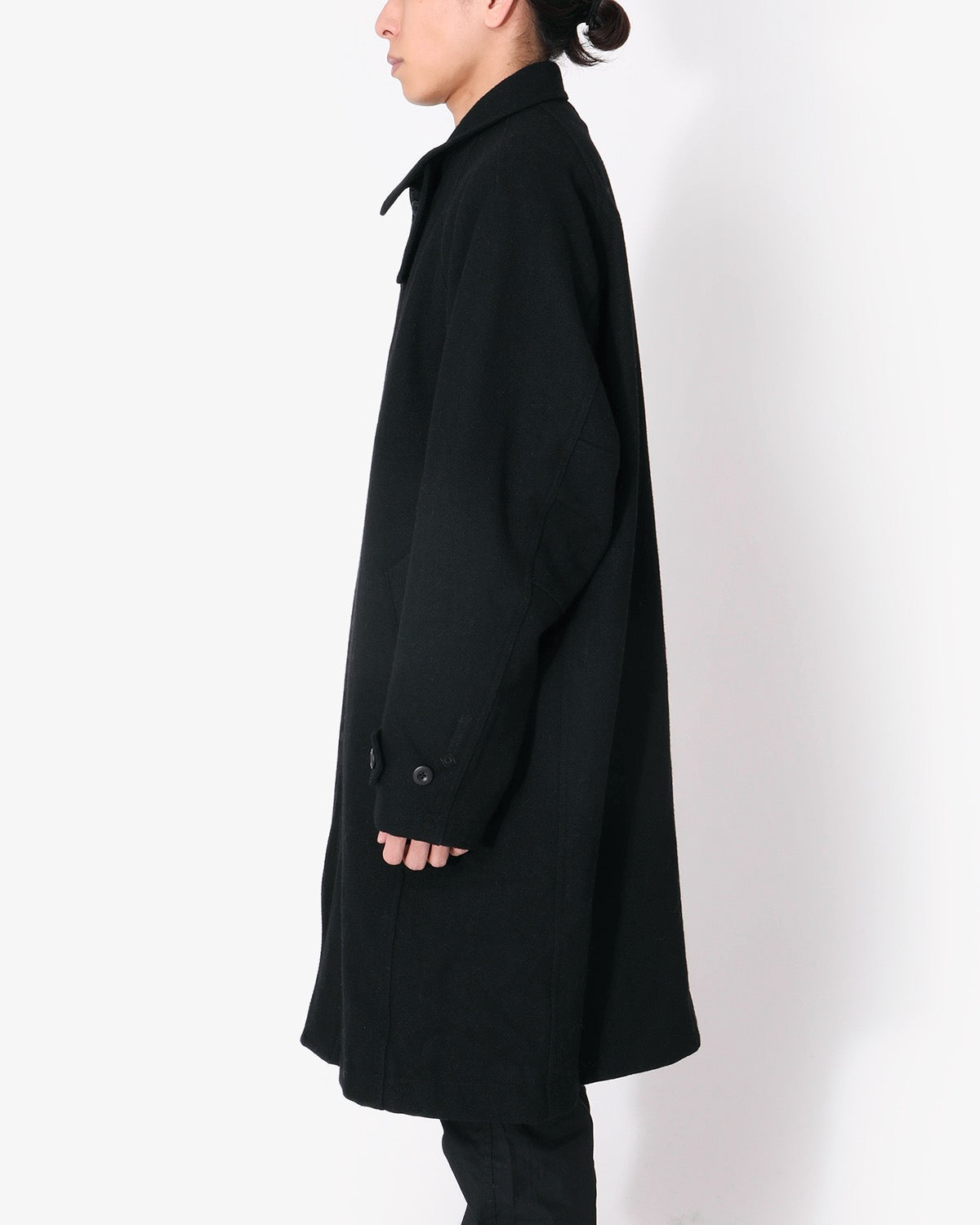 DWELLER LONG COAT WOOL DOBBY WITH GORE-TEX WINDSTOPPER