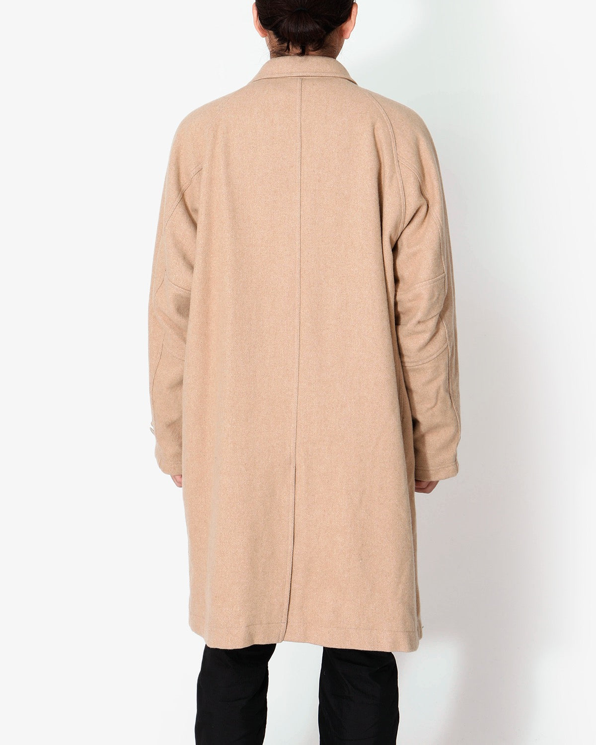 DWELLER LONG COAT WOOL DOBBY WITH GORE-TEX WINDSTOPPER