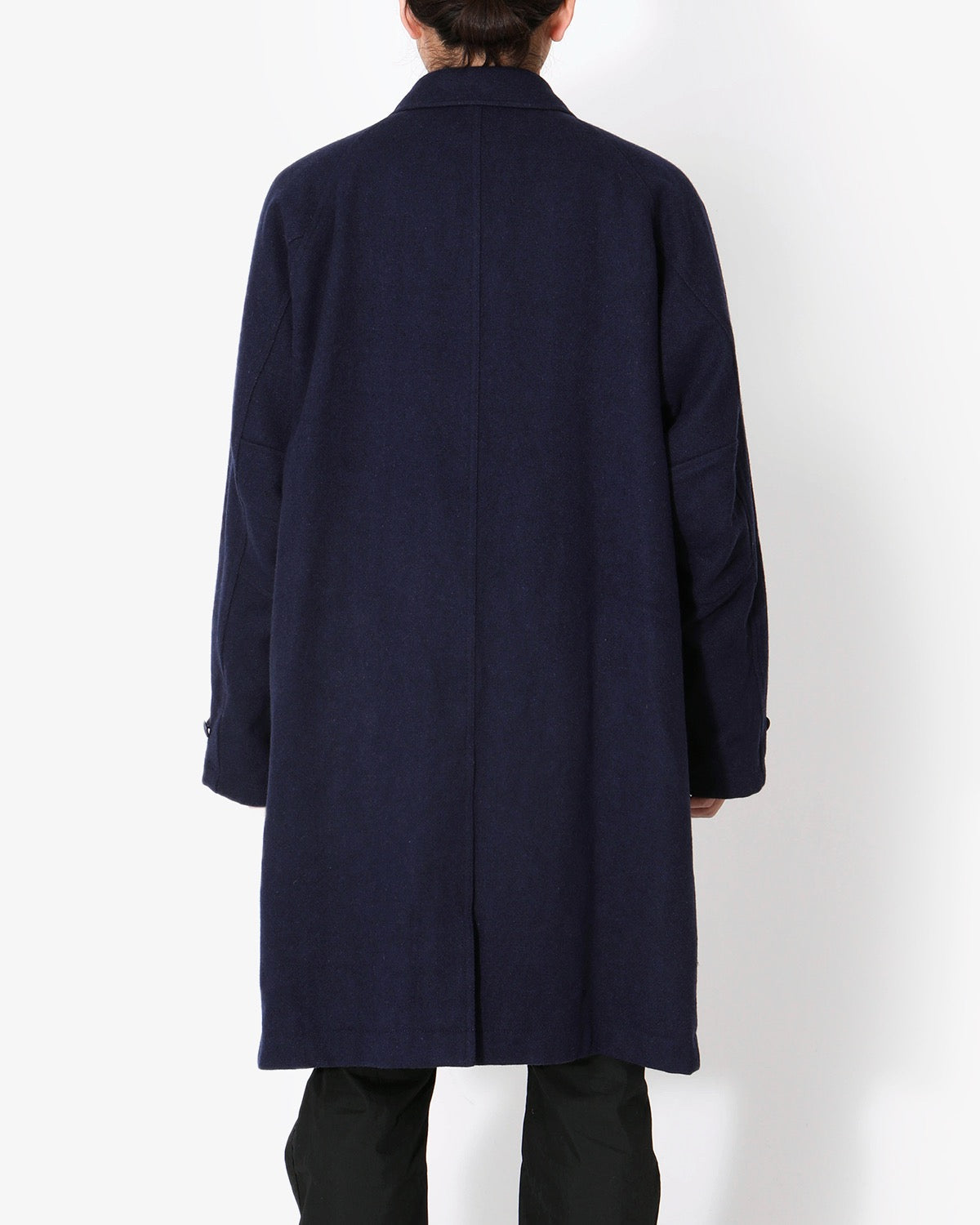 DWELLER LONG COAT WOOL DOBBY WITH GORE-TEX WINDSTOPPER