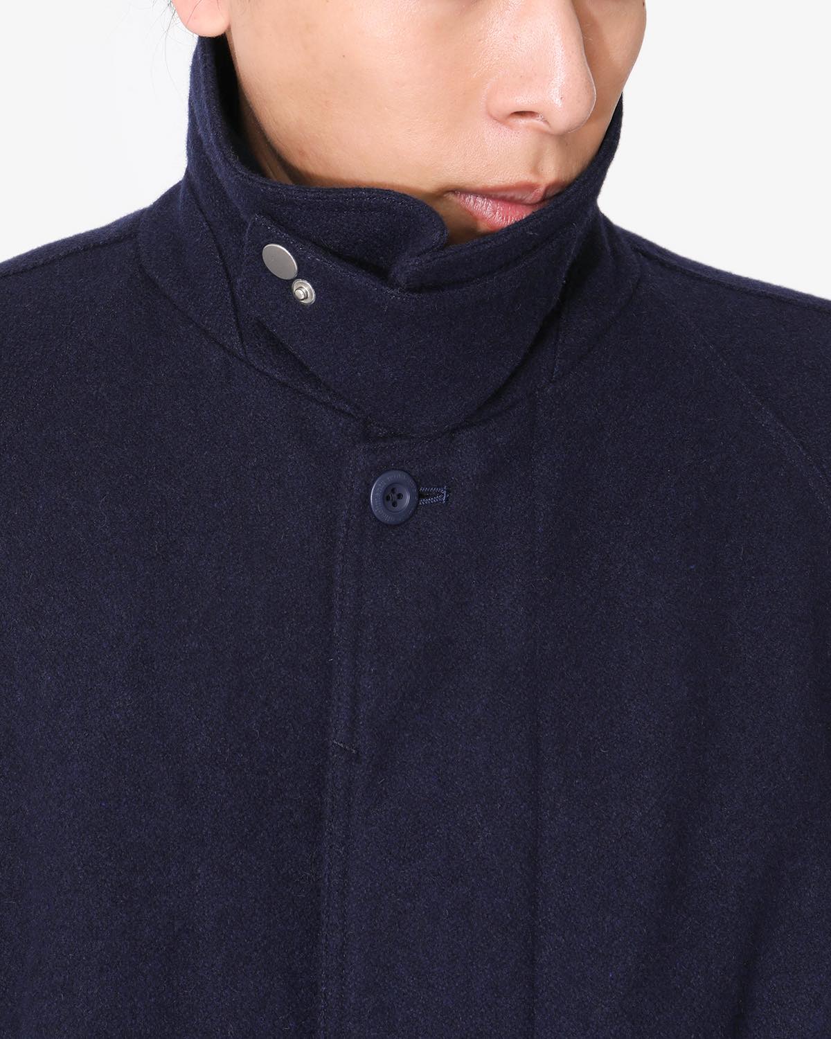 DWELLER LONG COAT WOOL DOBBY WITH GORE-TEX WINDSTOPPER