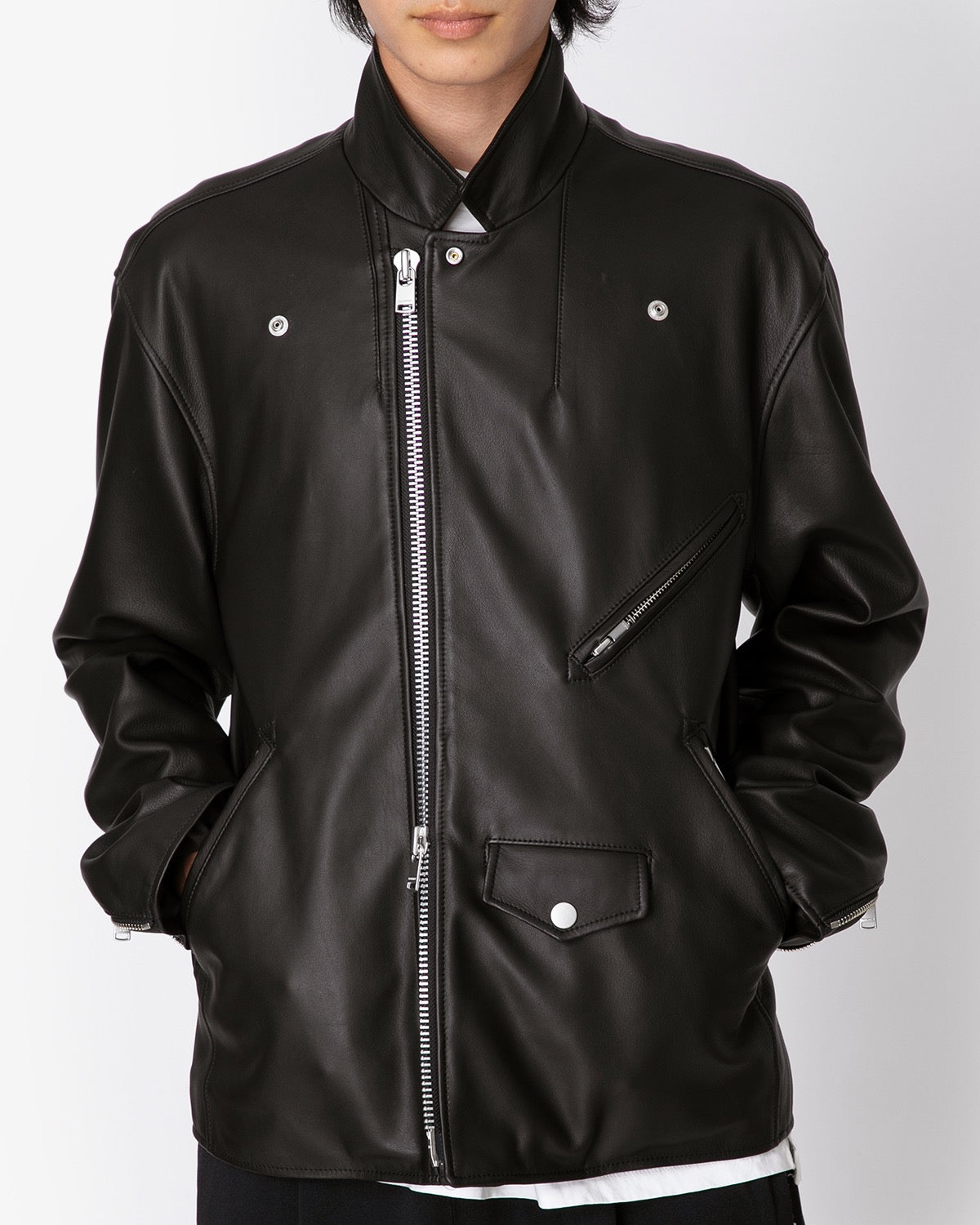 RIDER BLOUSON SHEEP LEATHER WITH GORE-TEX WINDSTOPPER®