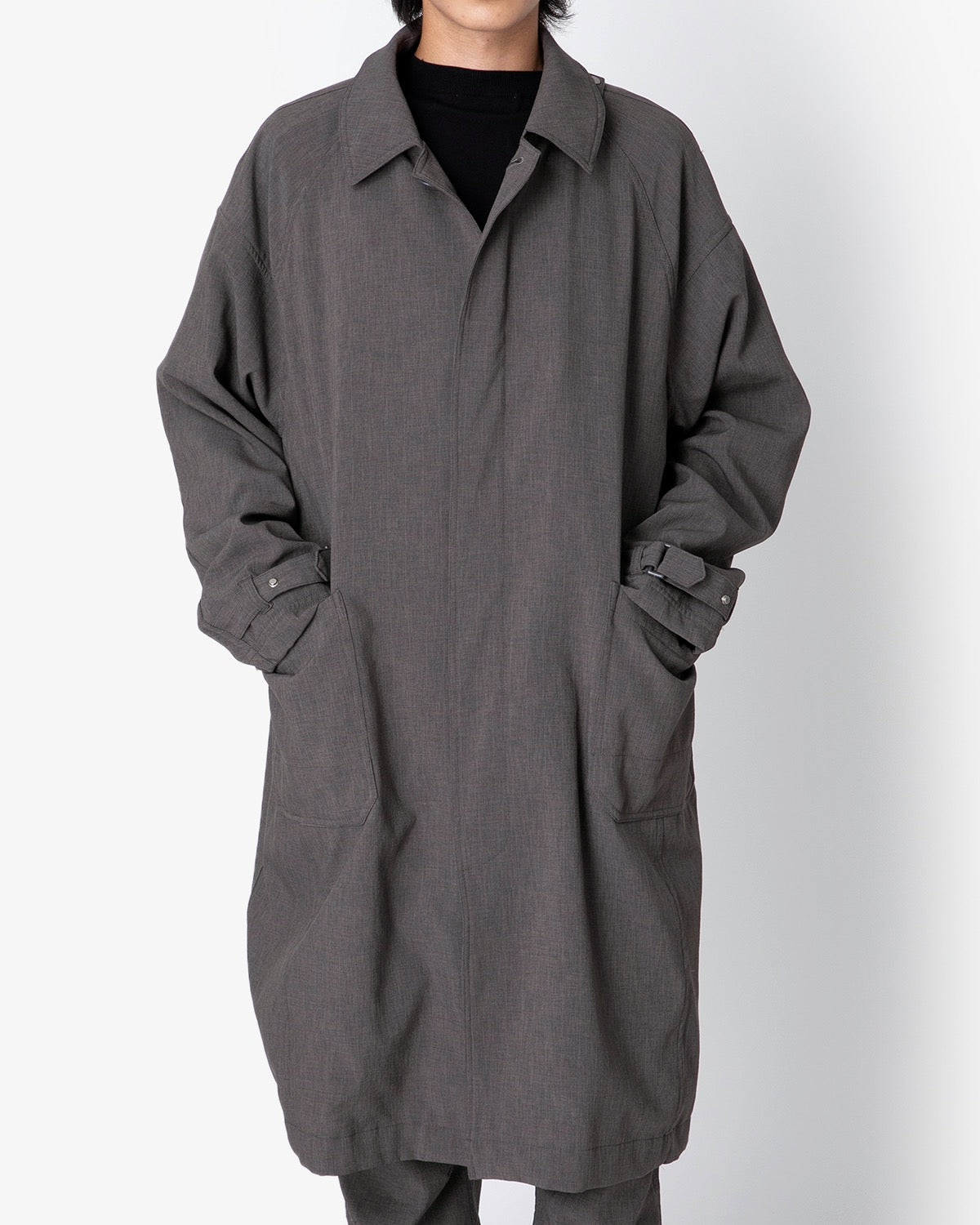 WORKER LONG COAT POLY SHANTUNG WITH GORE-TEX WINDSTOPPER®