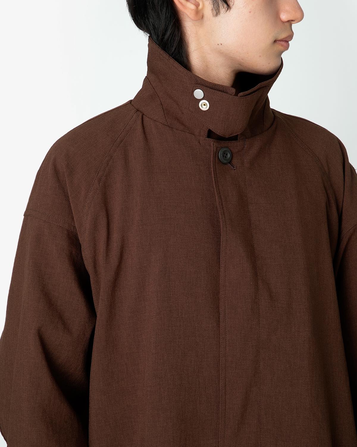 WORKER LONG COAT POLY SHANTUNG WITH GORE-TEX WINDSTOPPER®