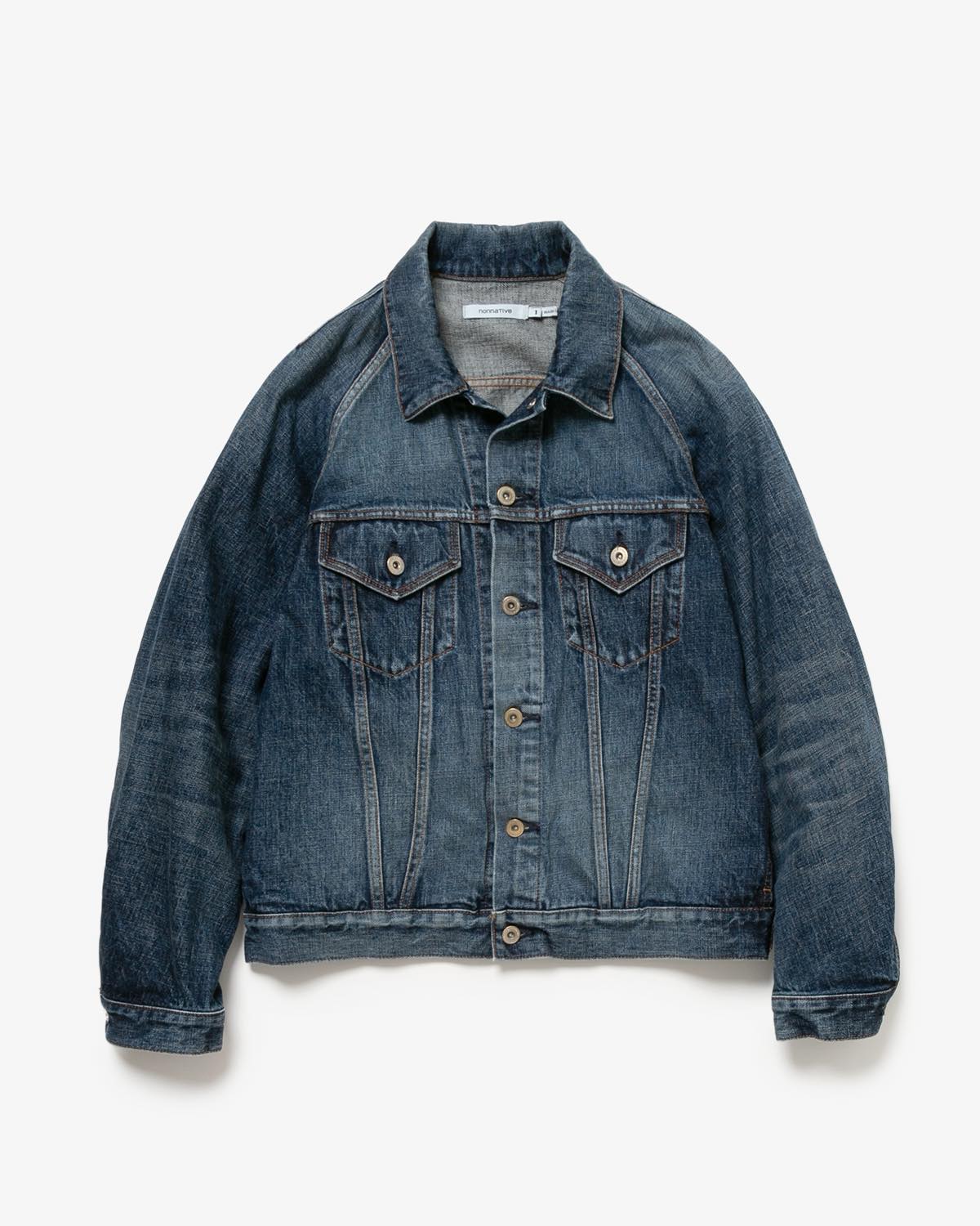 TRUCKER BLOUSON COTTON 13.5oz DENIM VW DARK