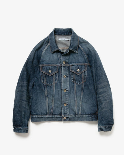 TRUCKER BLOUSON COTTON 13.5oz DENIM VW DARK