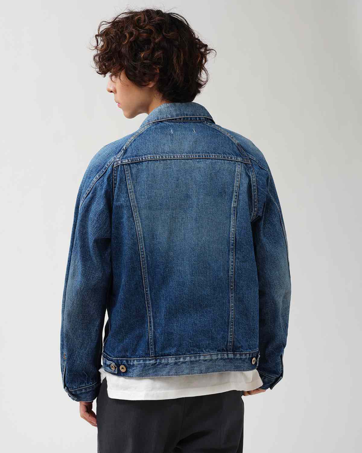 TRUCKER BLOUSON COTTON 13.5oz DENIM VW LIGHT