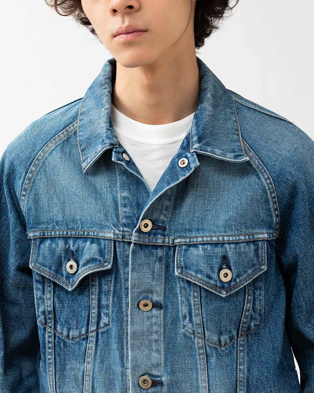 TRUCKER BLOUSON COTTON 13.5oz DENIM VW LIGHT