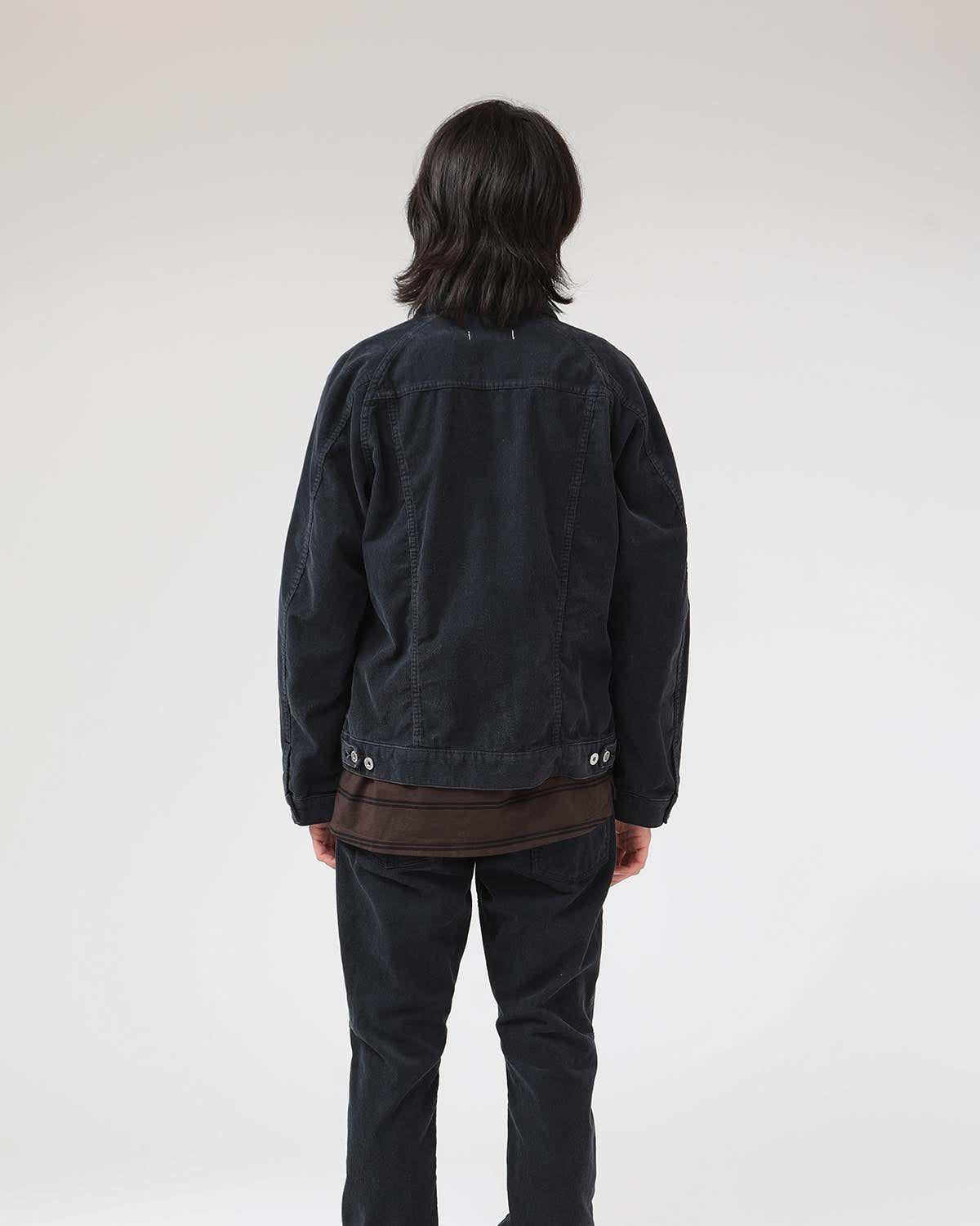 TRUCKER BLOUSON COTTON CORD SULFUR DYE