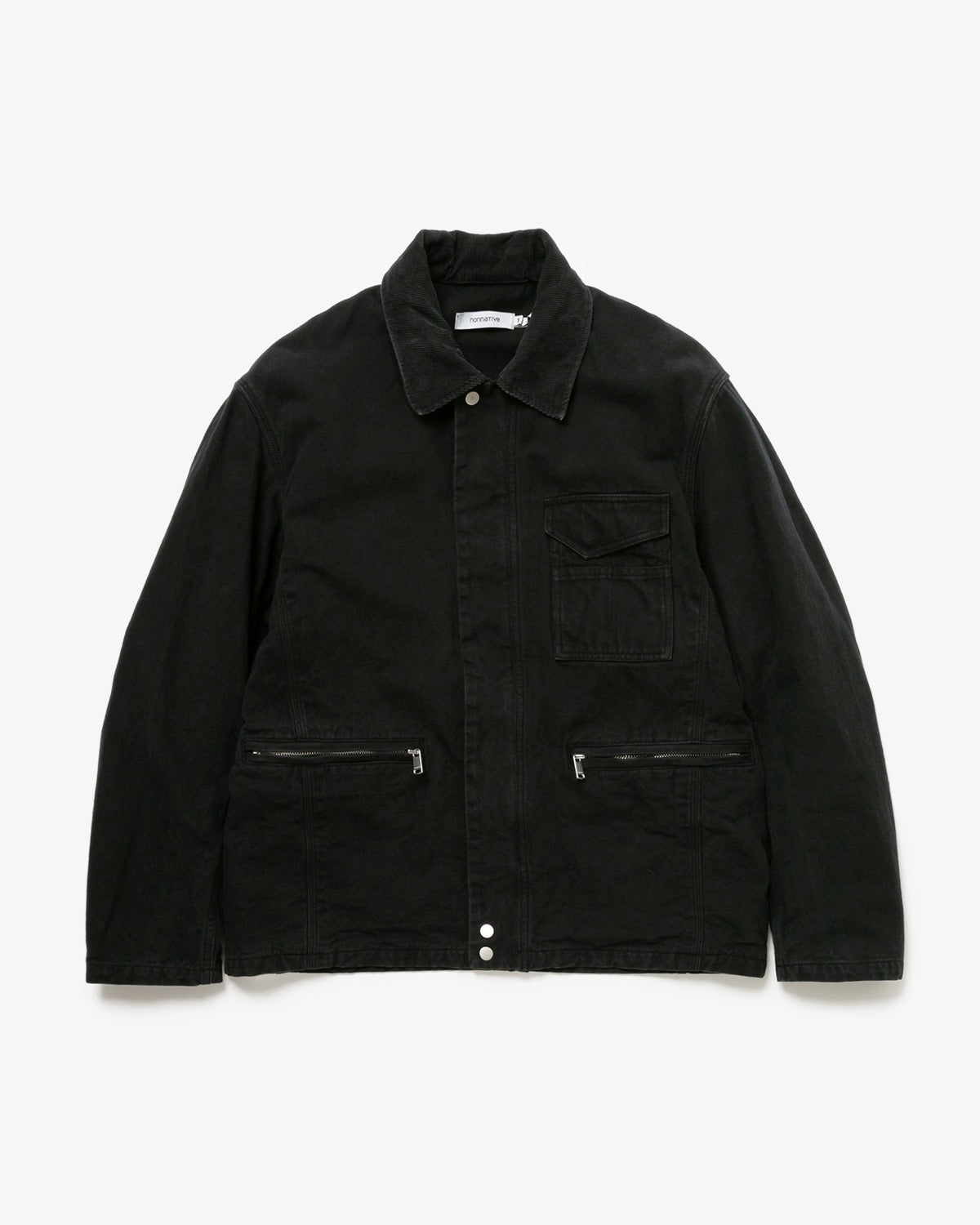 WORKER JACKET COTTON OXFORD SULFUR DYE