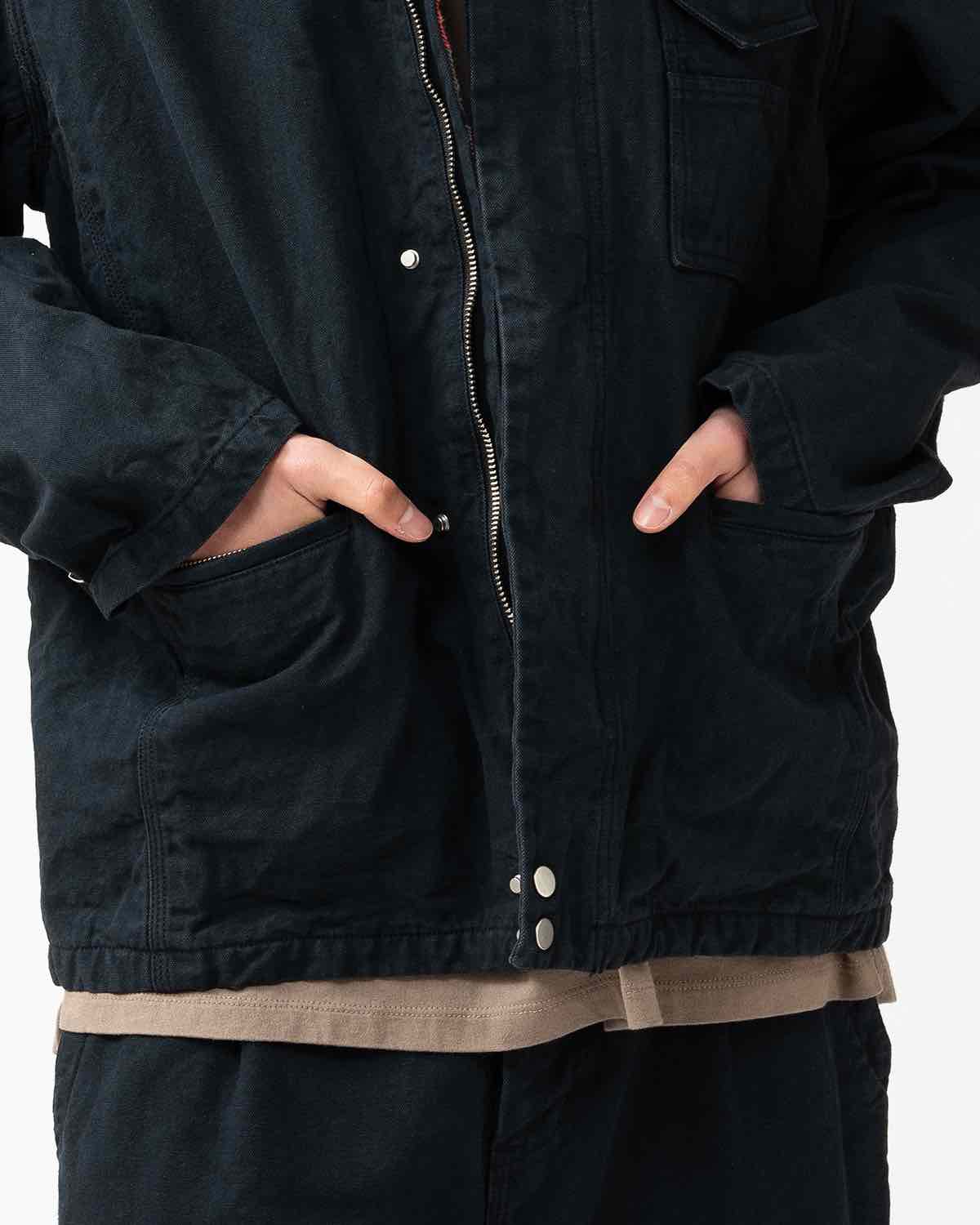 WORKER JACKET COTTON OXFORD SULFUR DYE