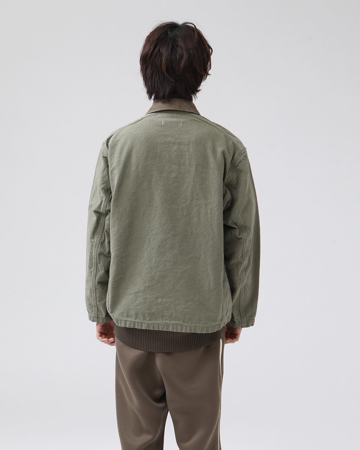 WORKER JACKET COTTON OXFORD SULFUR DYE