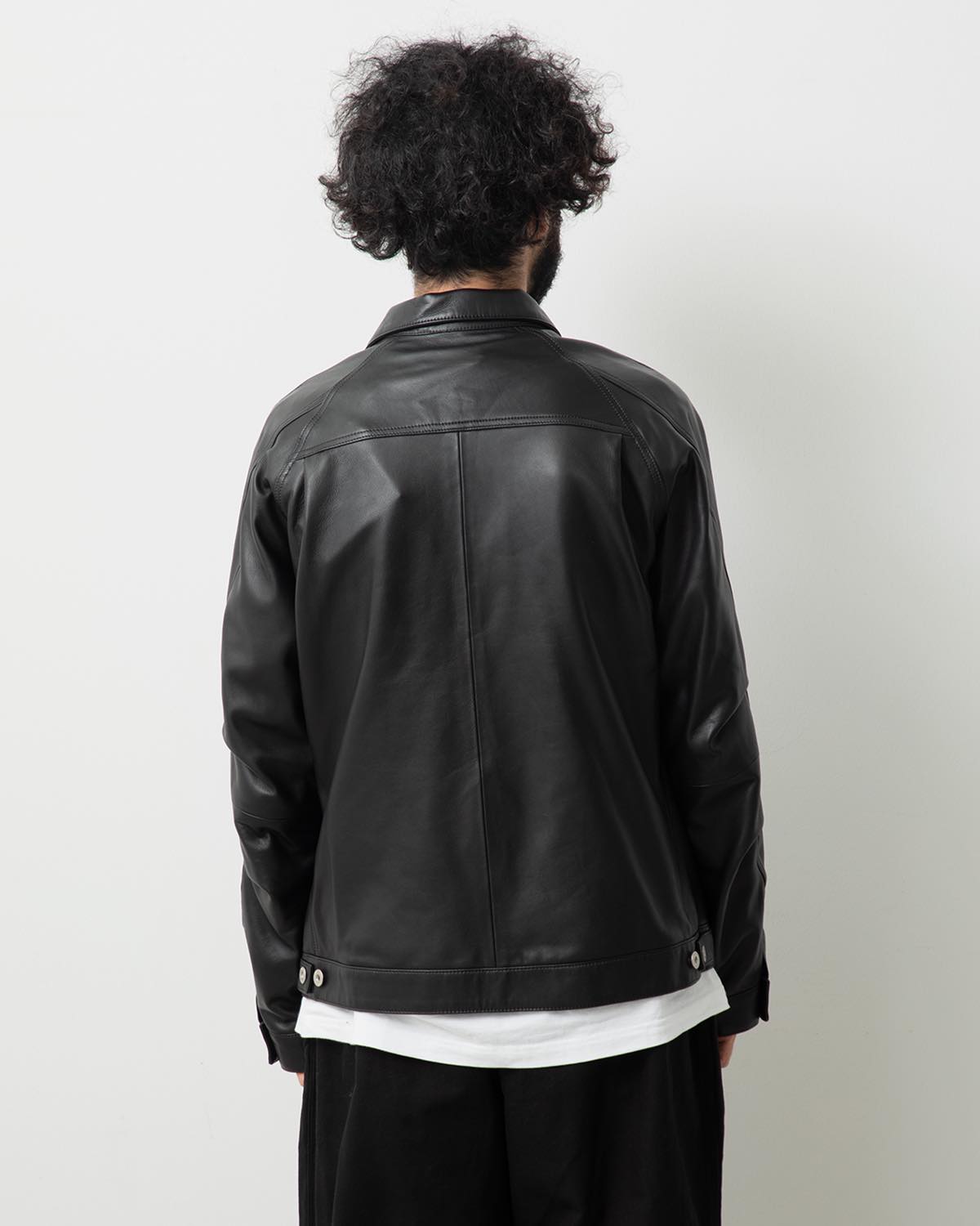 TRUCKER BLOUSON SHEEP LEATHER WITH GORE-TEX WINDSTOPPER®