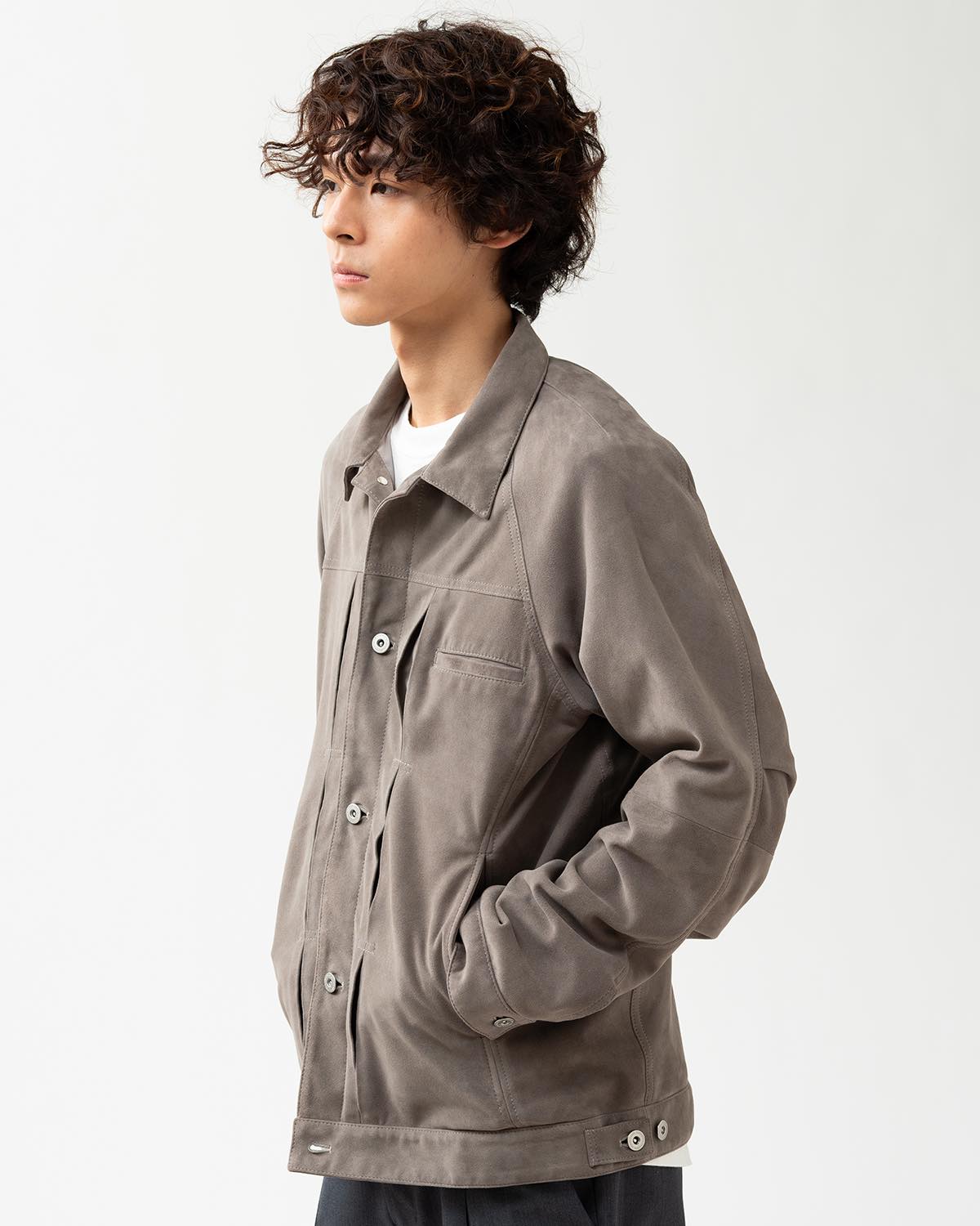 TRUCKER BLOUSON SHEEP LEATHER WITH GORE-TEX WINDSTOPPER®