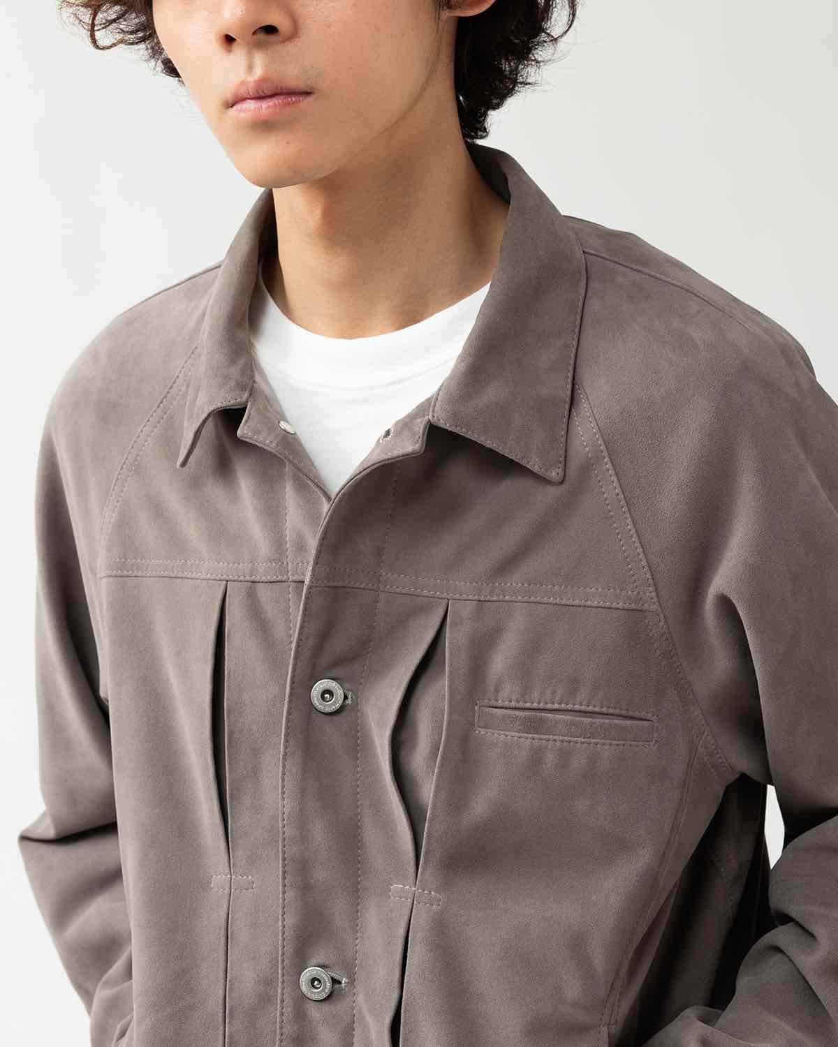 TRUCKER BLOUSON SHEEP LEATHER WITH GORE-TEX WINDSTOPPER®