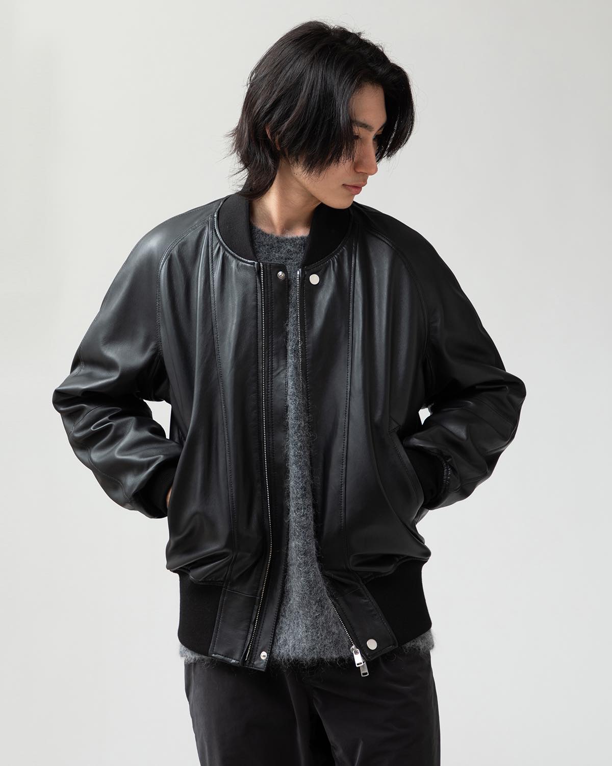 STUDENT BLOUSON SHEEP LEATHER WITH GORE-TEX WINDSTOPPER®