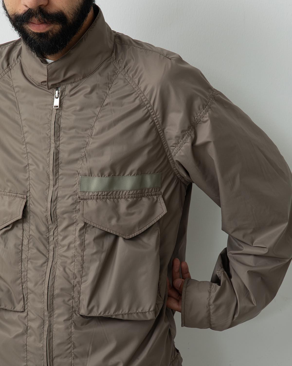 TROOPER SHORT JACKET POLY TAFFETA WITH GORE-TEX WINDSTOPPER®