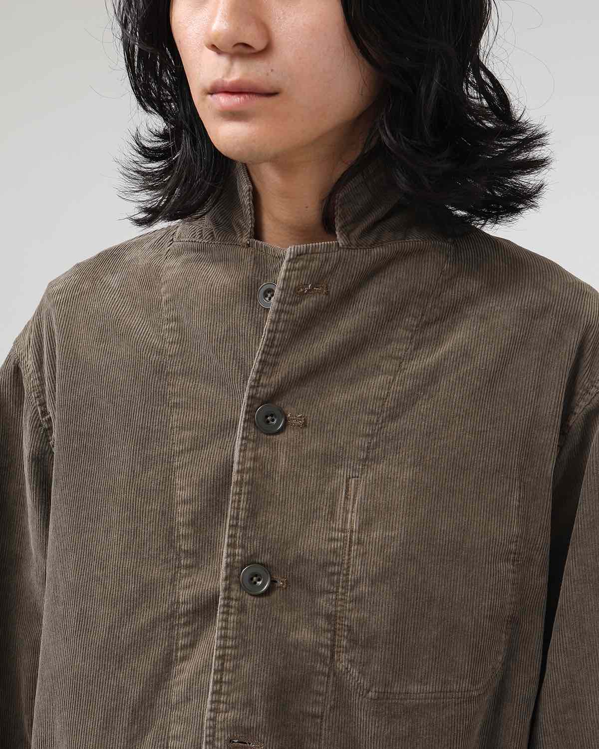 WORKER 5B JACKET COTTON CORD SULFUR DYE