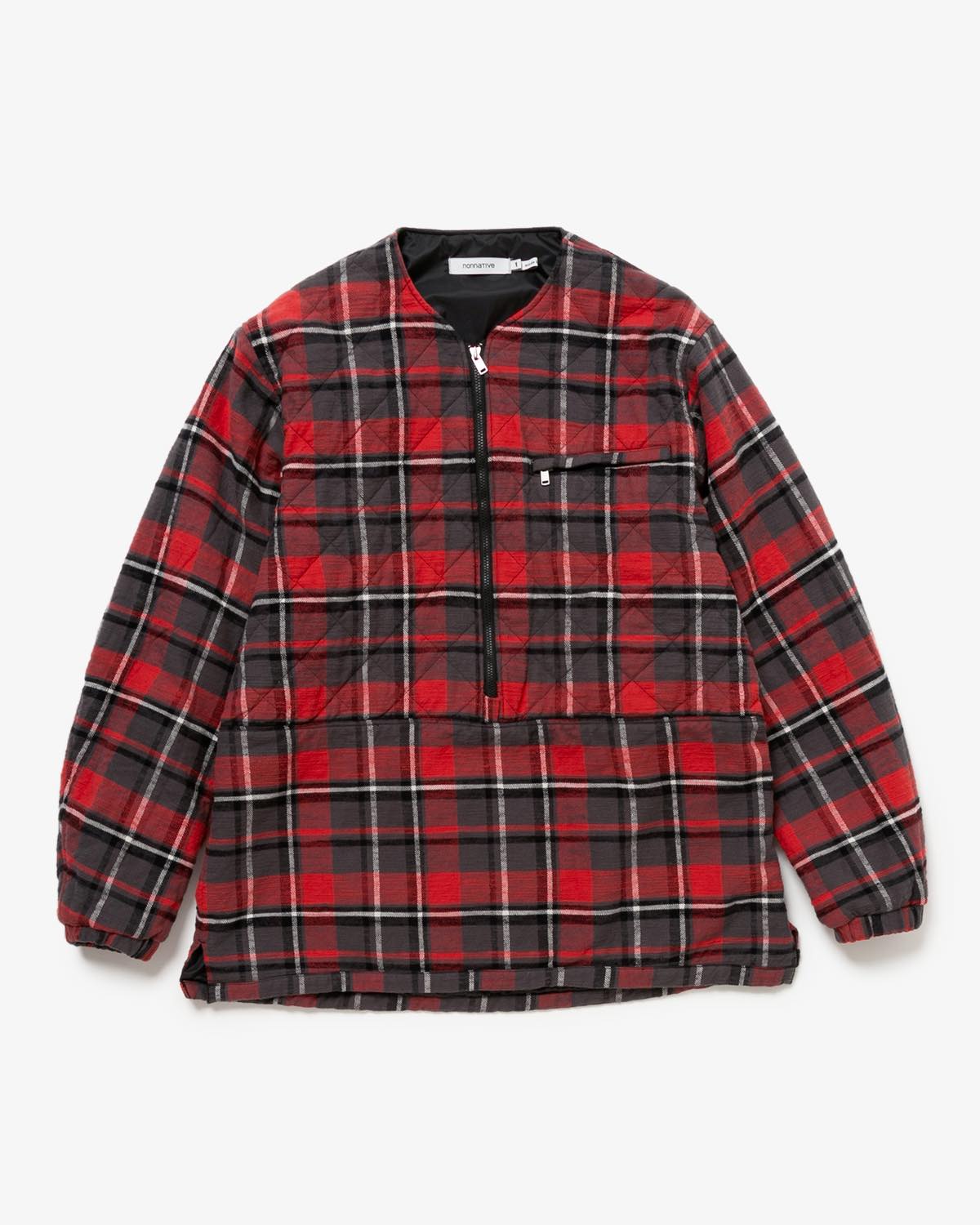 HIKER PULLOVER PUFF JACKET COTTON SLUB FLANNEL CHECK