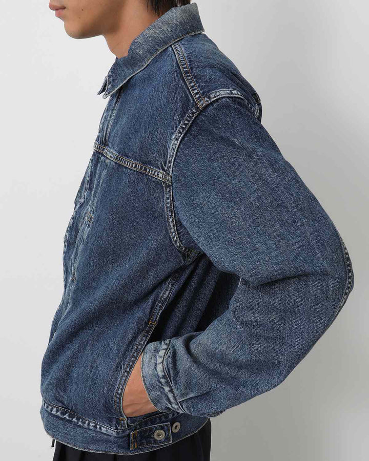 TRUCKER BLOUSON COTTON 11.5oz DENIM VW LIGHT WITH WINDSTOPPER®
