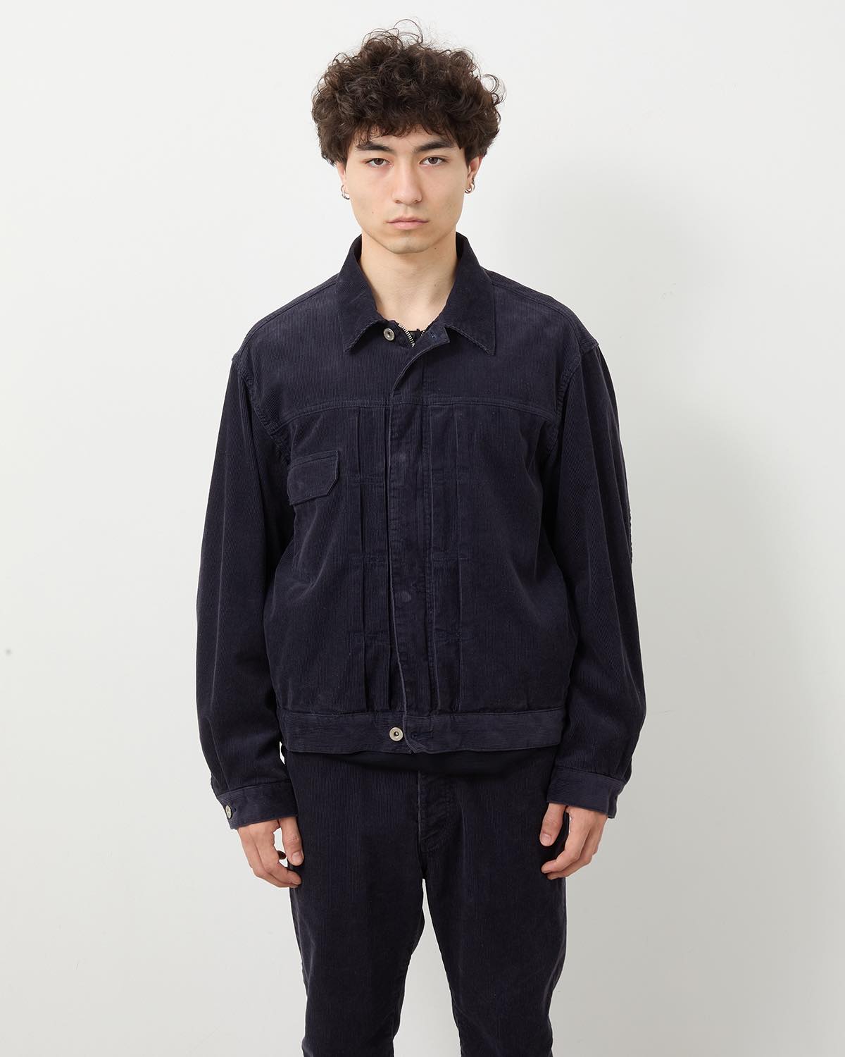 TRUCKER BLOUSON COTTON CORD SULFUR DYE WITH WINDSTOPPER®