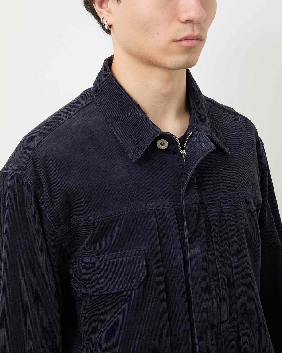 TRUCKER BLOUSON COTTON CORD SULFUR DYE WITH WINDSTOPPER®