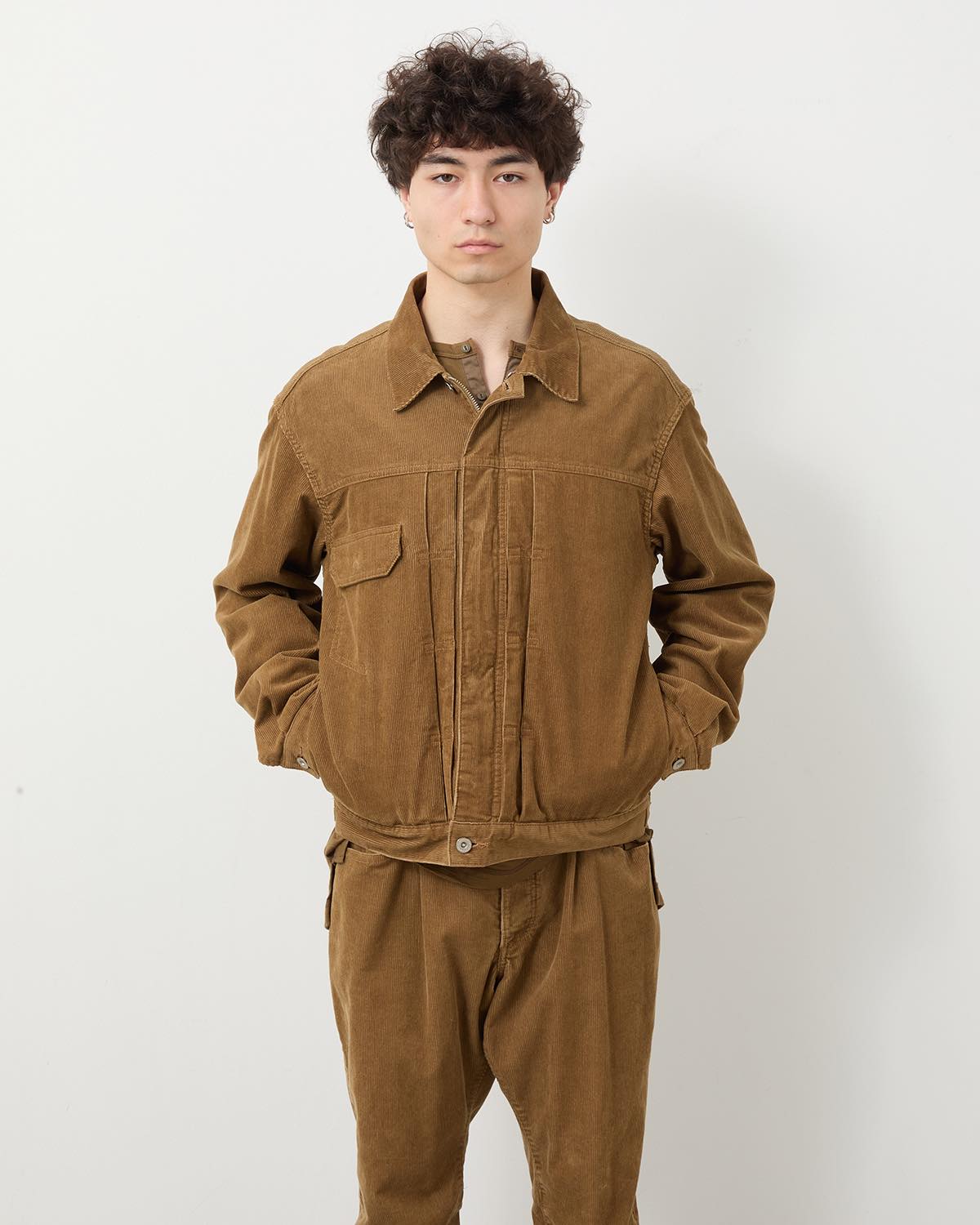 TRUCKER BLOUSON COTTON CORD SULFUR DYE WITH WINDSTOPPER®