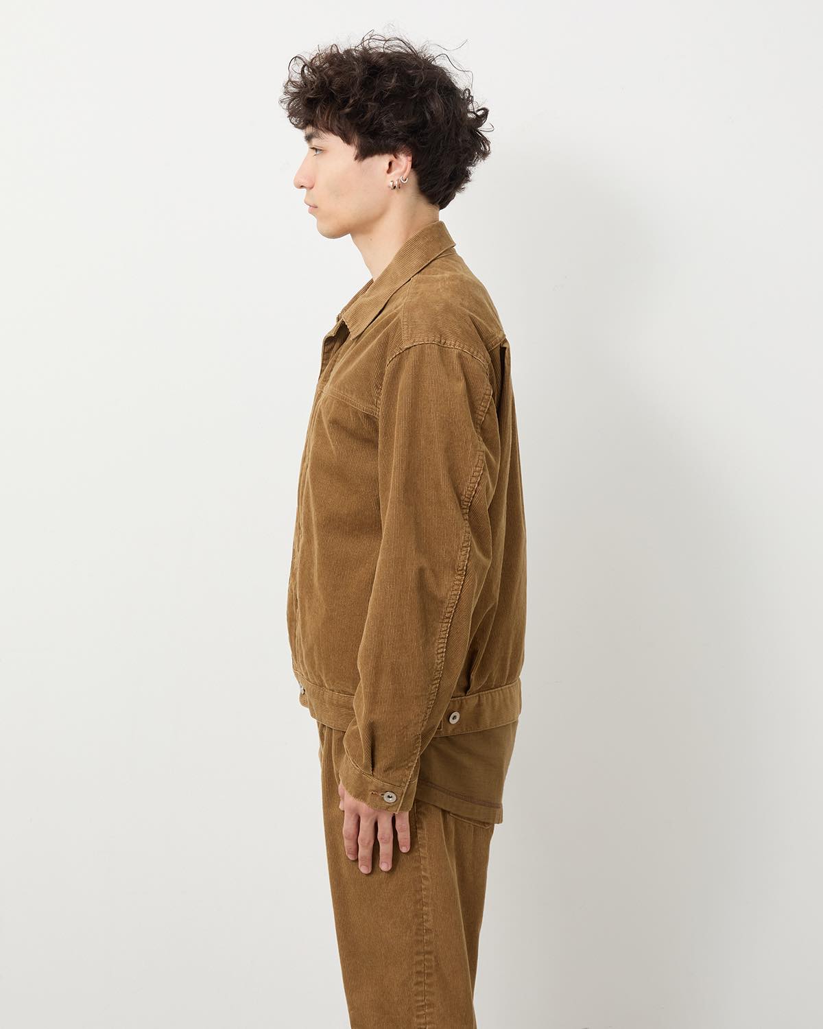 TRUCKER BLOUSON COTTON CORD SULFUR DYE WITH WINDSTOPPER®