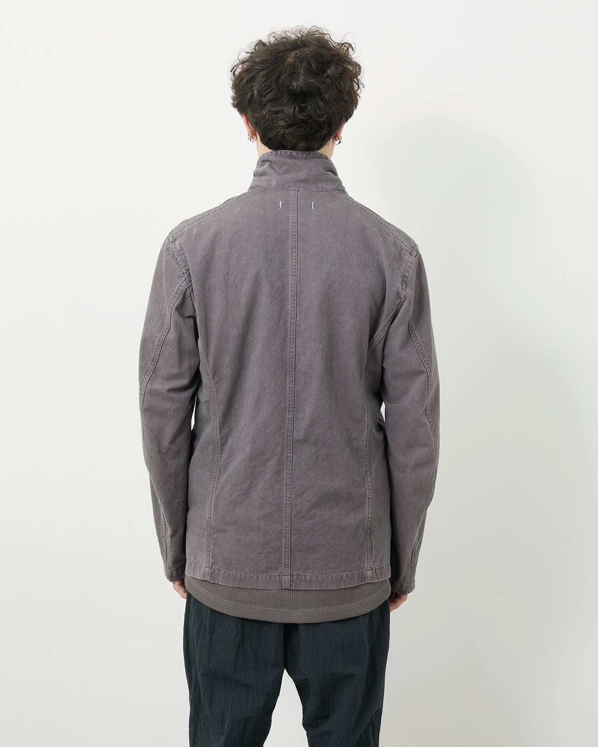 OFFICER 5B JACKET C/Li CANVAS SULFUR DYE