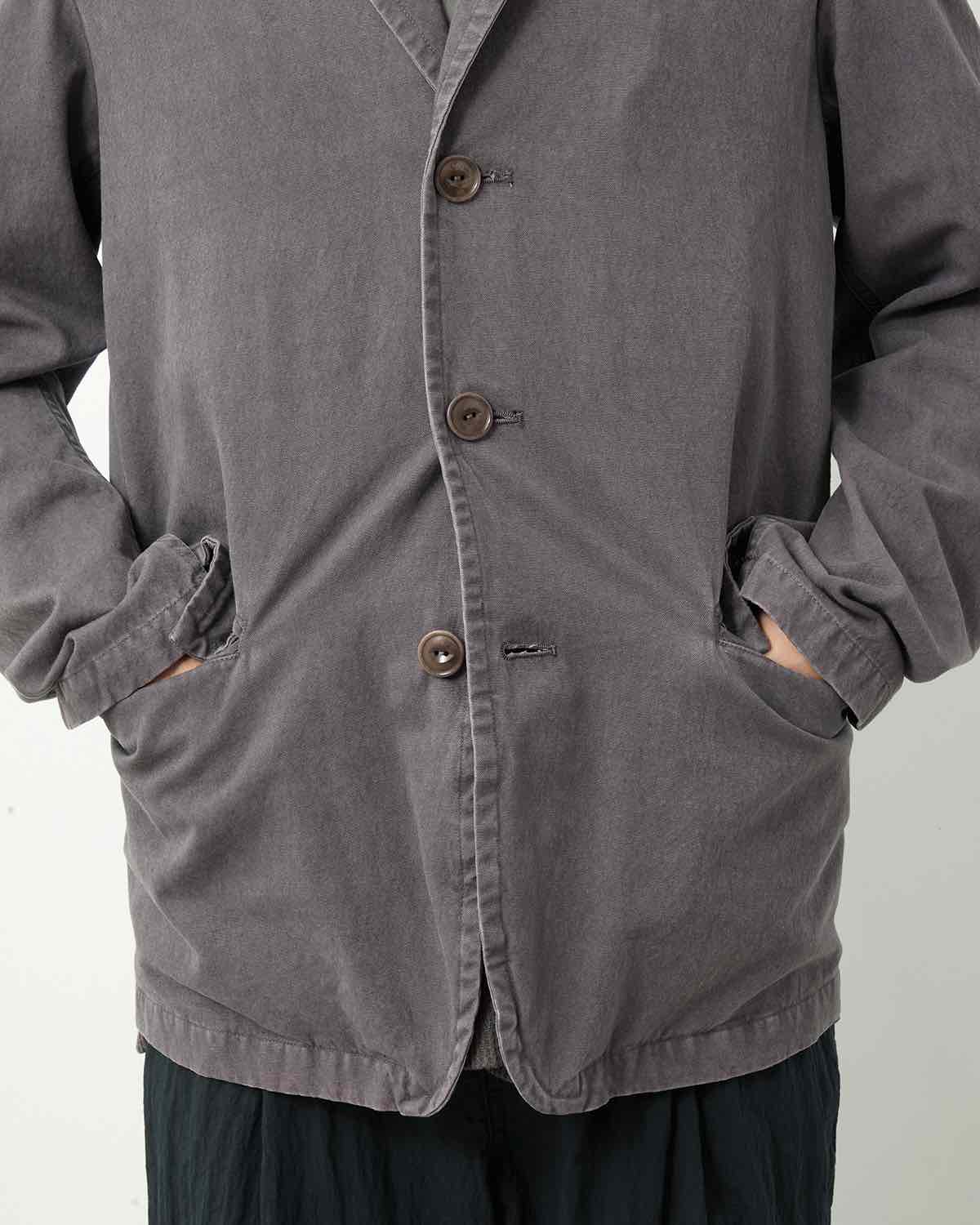 OFFICER 5B JACKET C/Li CANVAS SULFUR DYE