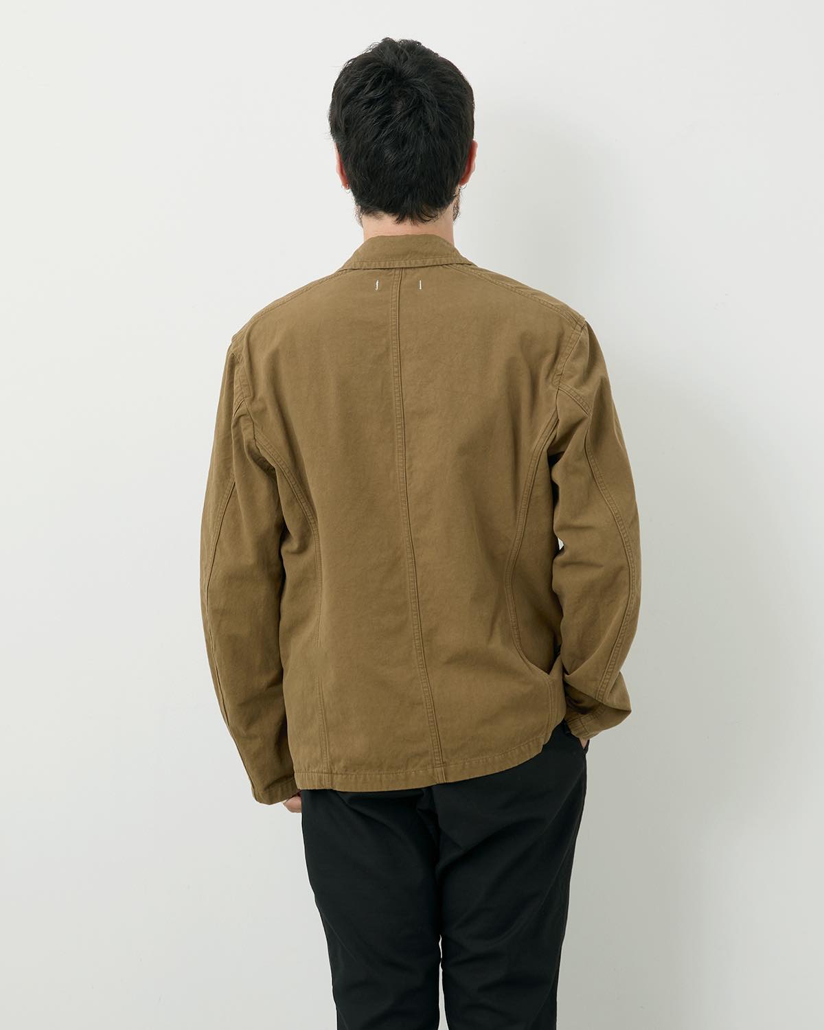 OFFICER 5B JACKET C/Li CANVAS SULFUR DYE