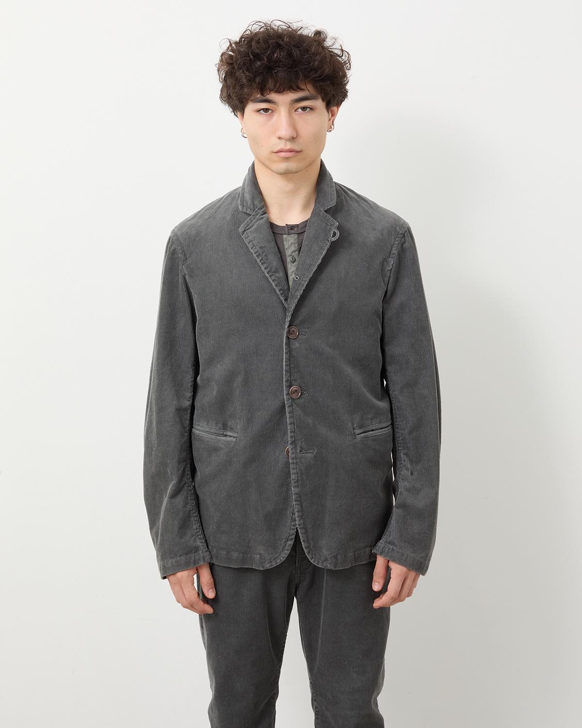 OFFICER 5B JACKET COTTON CORD SULFUR DYE