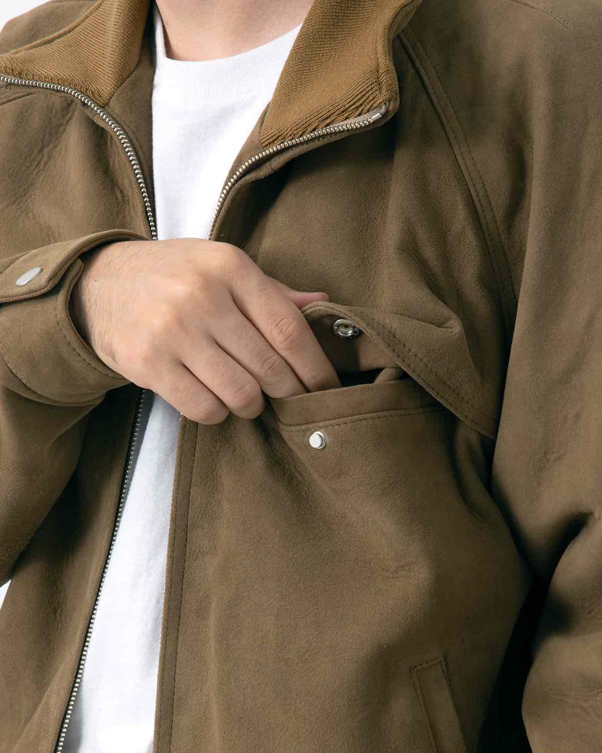 STRANGER BLOUSON SHEEP LEATHER WITH WINDSTOPPER®