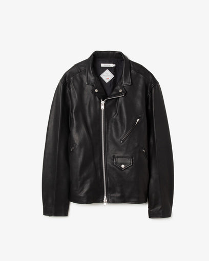 RIDER BLOUSON COW LEATHER WITH WINDSTOPPER®